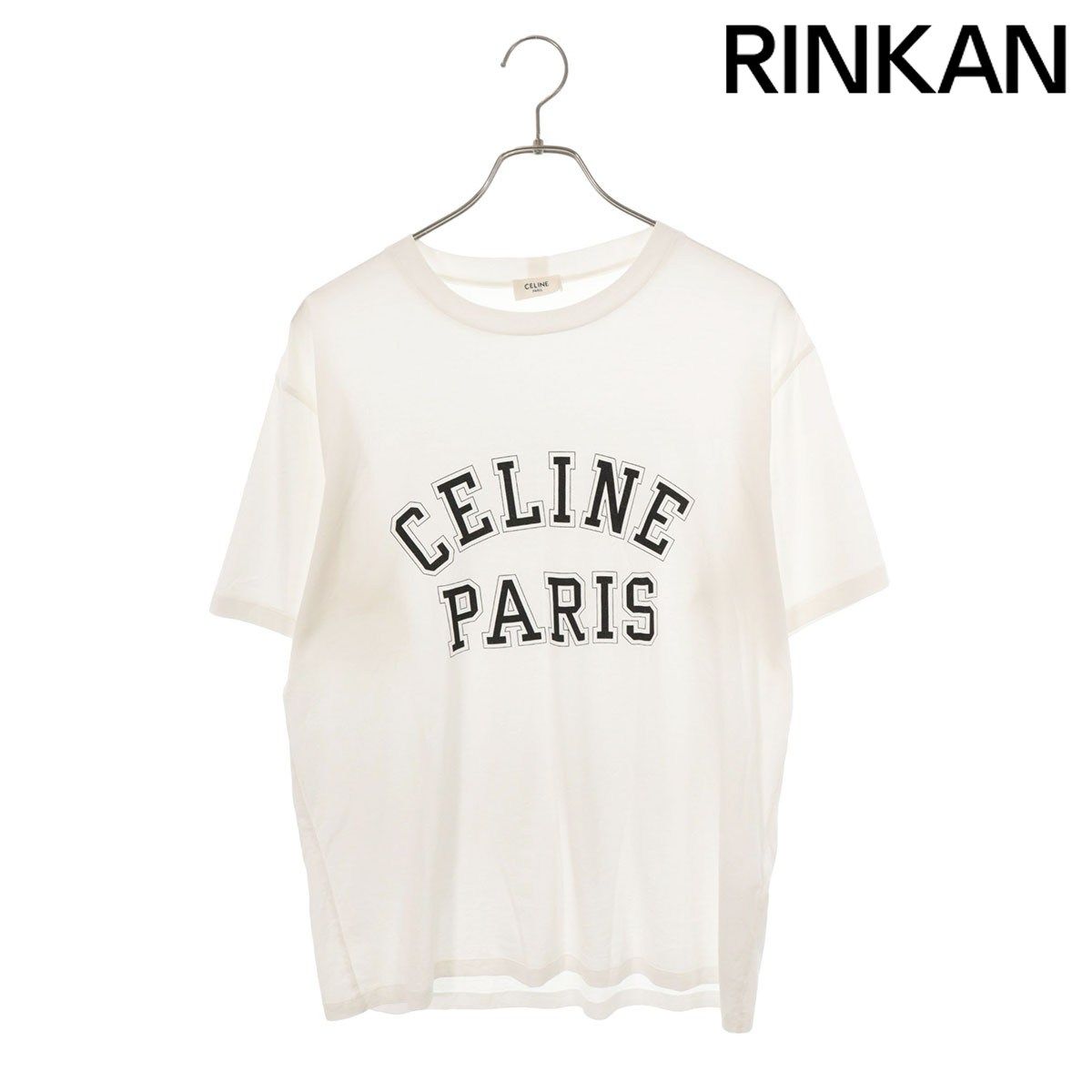 セリーヌ RX0EF507Z ロゴプリントルーズフィットTシャツ メンズ S
