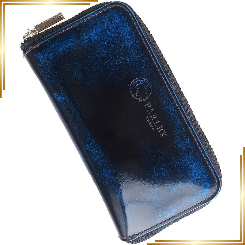 【新品】 革工房PARLEY (パーリィー) カード＆スマートキーケース キーケース “Parley Classic”（パーリィークラシック）メンズ レディース 男女兼用 [PC-19] カード入れ ミニ財布 (ロイヤルブルー)