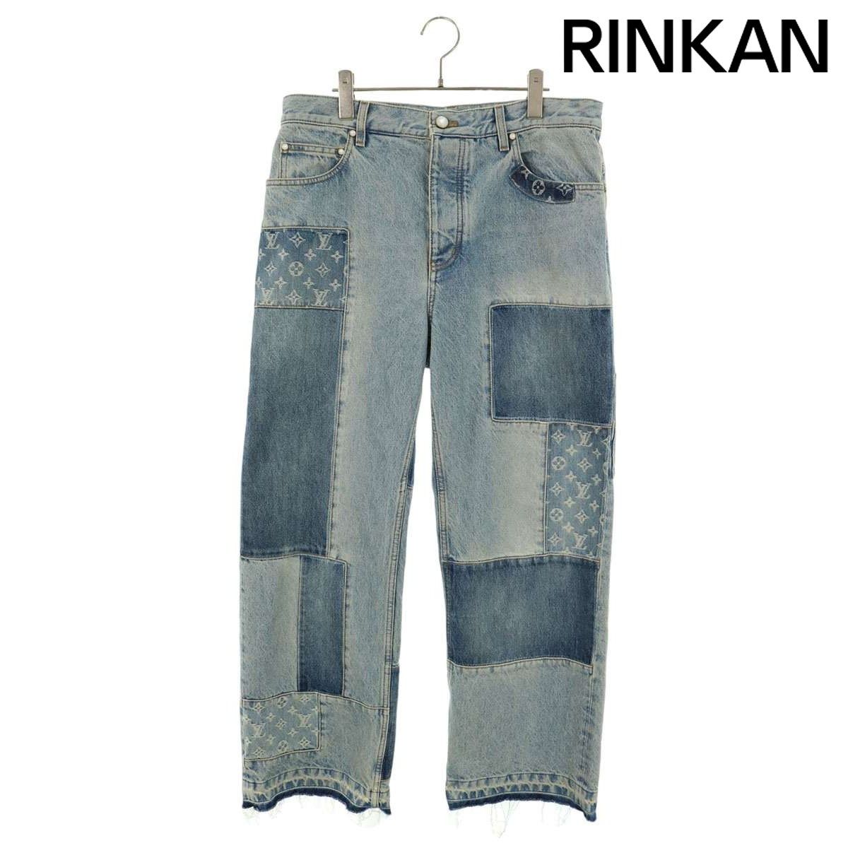 ルイヴィトン 26AW RM262MM PL8 HVD16E シグネチャーパッチワークデニムパンツ メンズ 33インチ