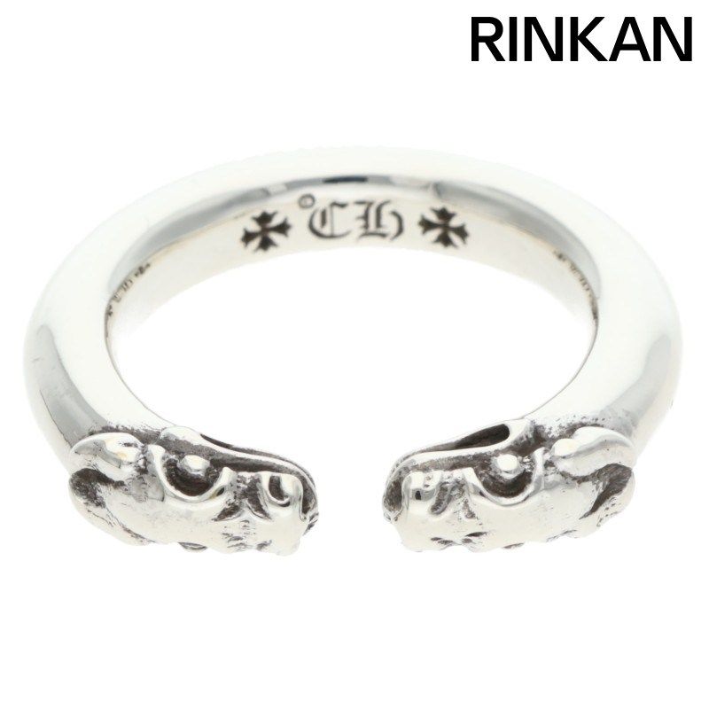 クロムハーツ DOUBLE DOG RING/ダブルドッグ シルバーリング メンズ 22