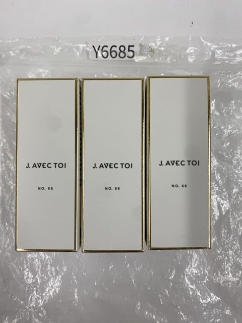 Y6685 J. AVEC TOI トリートメントフェイスオイル No.88 B (化粧オイル) 15mL 使用期限:20261031 3点セット 使用期限2026年10月31日