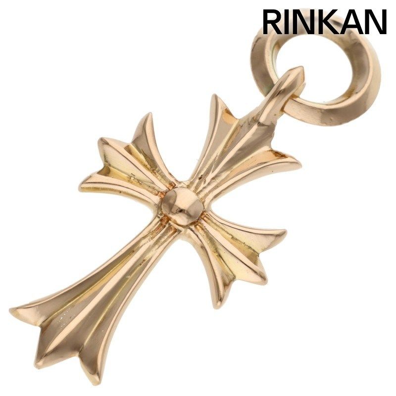 クロムハーツ 22K TINY CH CROSS/タイニーCHクロス ゴールドネックレストップ メンズ