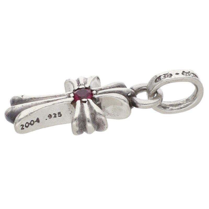 クロムハーツ CRS BBYFAT RUBY/ベイビーファット 1ルビー/チャーム/シルバーネックレストップ メンズ クロムハーツ CRS BBYFAT RUBY/ベイビーファット 1ルビー/チャーム/シルバーネックレストップ メンズ