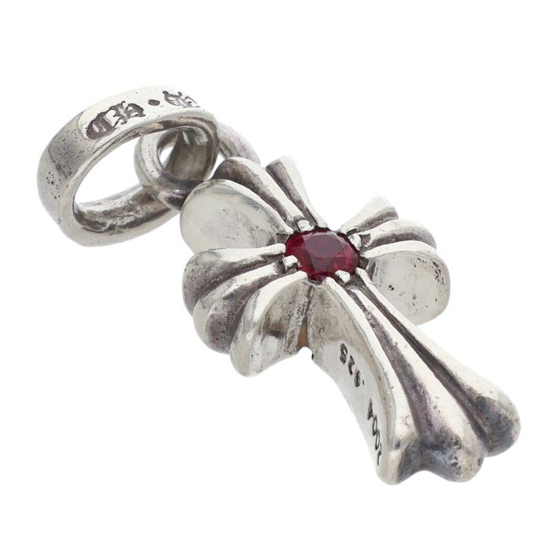 クロムハーツ CRS BBYFAT RUBY/ベイビーファット 1ルビー/チャーム/シルバーネックレストップ メンズ クロムハーツ CRS BBYFAT RUBY/ベイビーファット 1ルビー/チャーム/シルバーネックレストップ メンズ