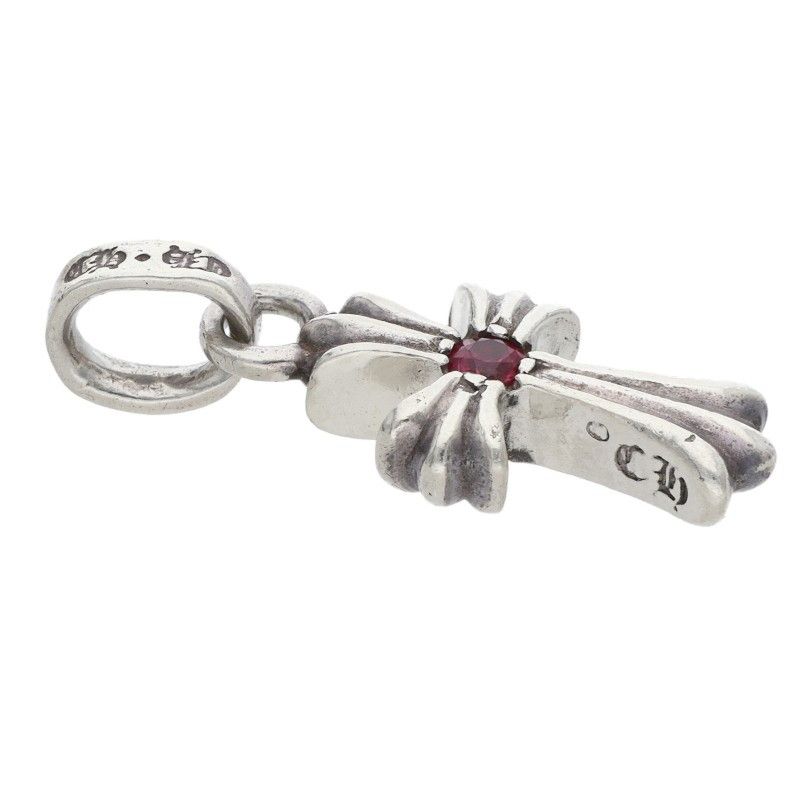 クロムハーツ CRS BBYFAT RUBY/ベイビーファット 1ルビー/チャーム/シルバーネックレストップ メンズ クロムハーツ CRS BBYFAT RUBY/ベイビーファット 1ルビー/チャーム/シルバーネックレストップ メンズ
