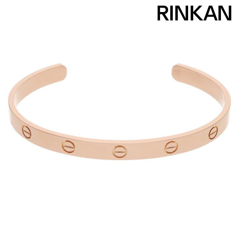 カルティエ LOVE BRACELET/ラブブレス オープン K18PGブレスレット メンズ 19