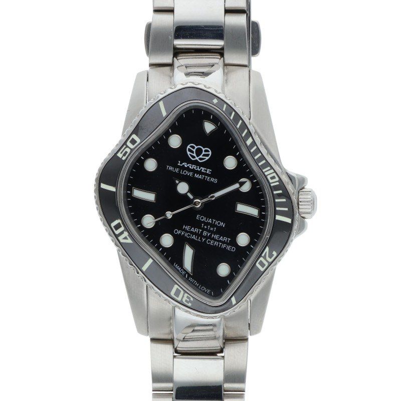 ラーヴィ Silver Precision Steel Watch 自動巻きSS腕時計 メンズ