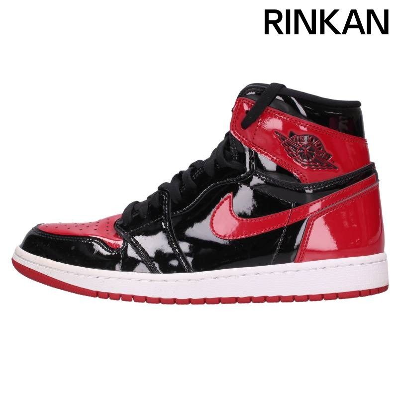 ナイキ AIR JORDAN 1 RETRO HIGH OG 555088-063 エアジョーダン1レトロハイオージーパテントブレッドスニーカー メンズ 28cm