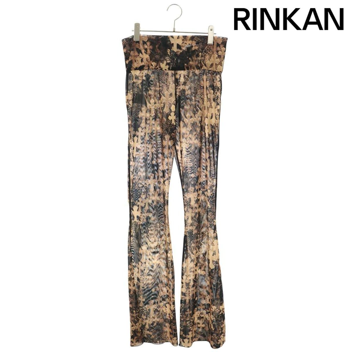 クロムハーツ クロス総柄プリントロングパンツ レディース S