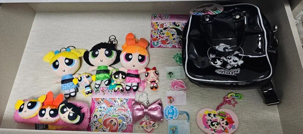 パワーパフガールズ ドットバッグ フィギュア キーホルダー ぬいぐるみ ステッカー