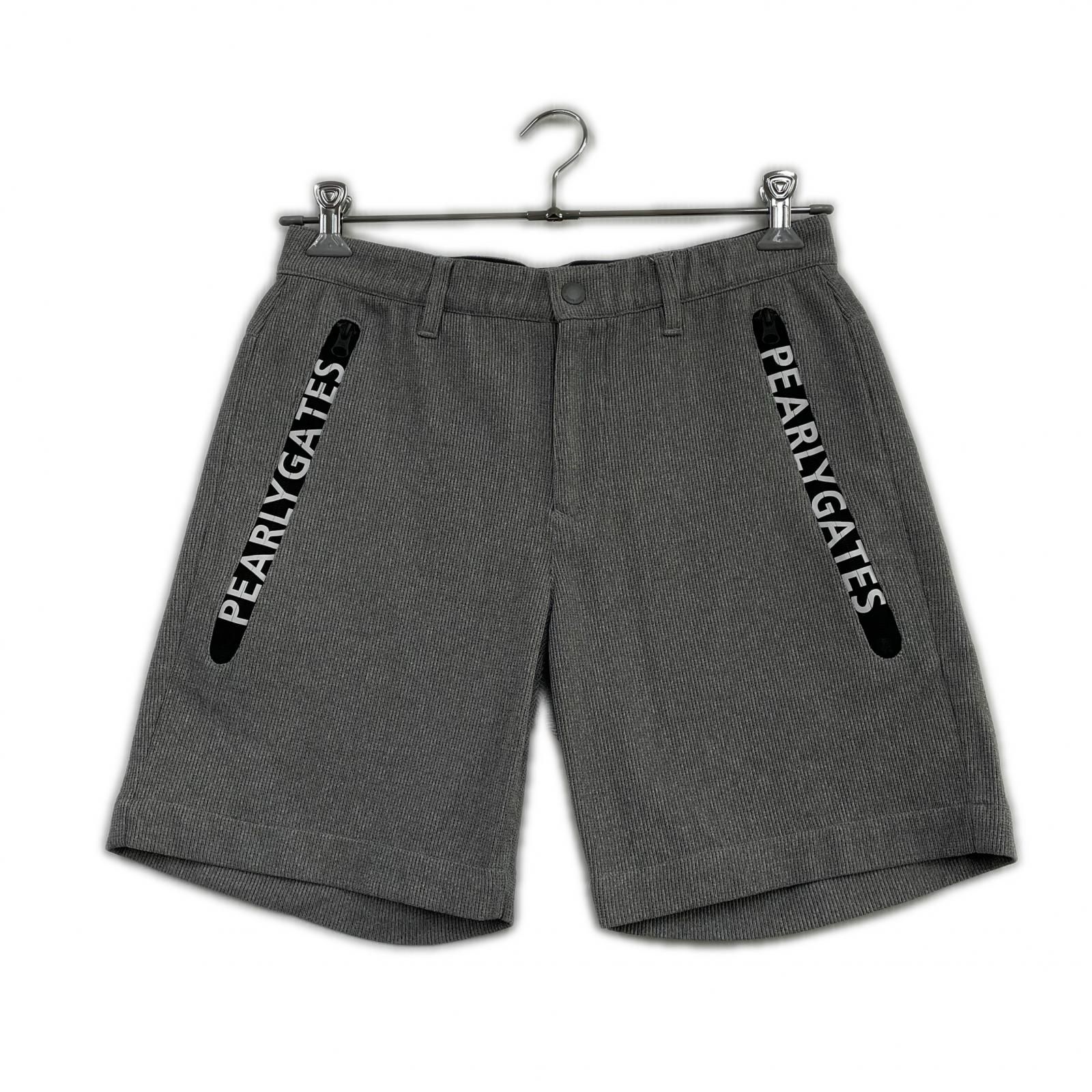 中古 メンズ パーリーゲイツ PEARLY GATES ハーフパンツ 4(M) グレー ロゴファスナー 丸カン