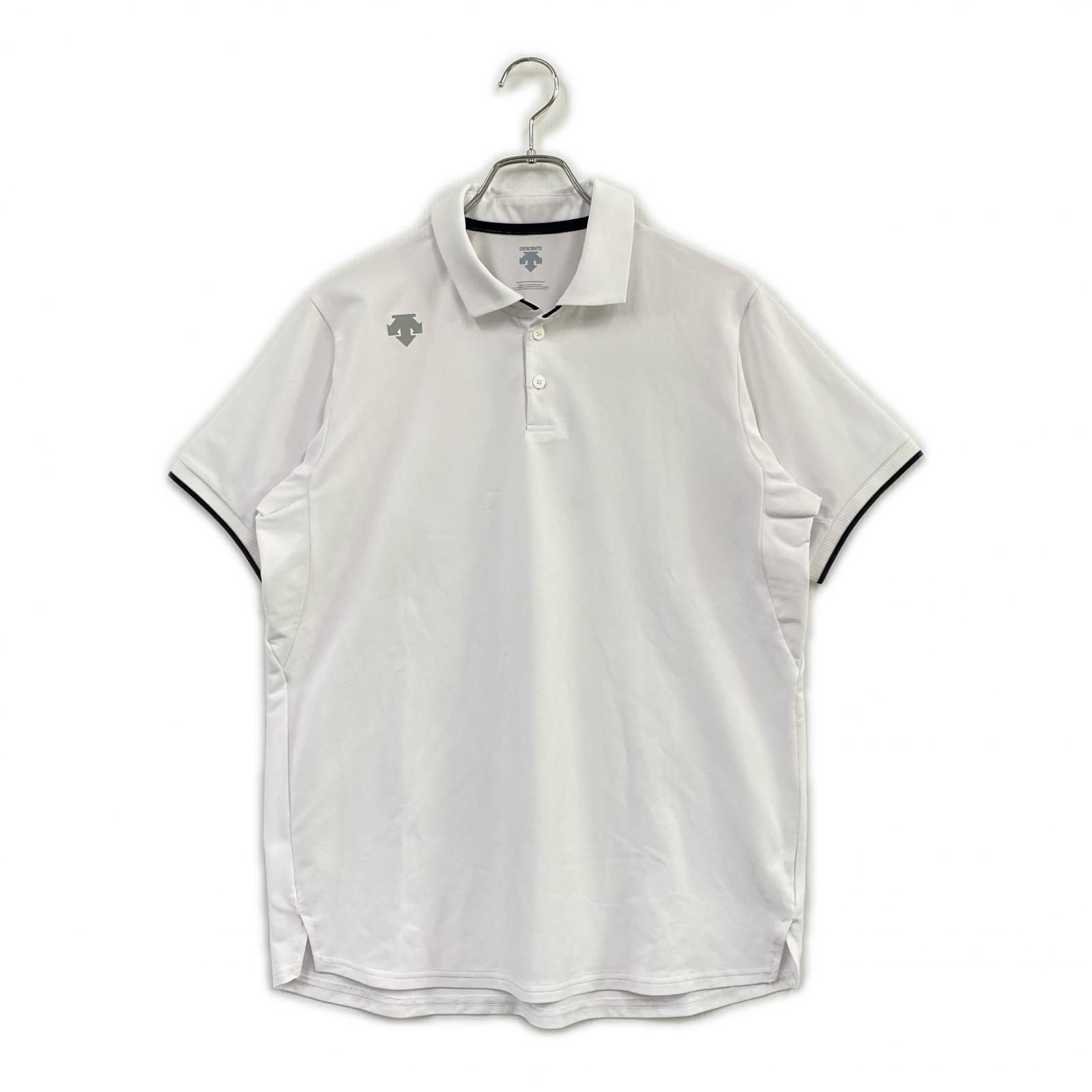 中古 メンズ デサントゴルフ DESCENTE GOLF 半袖ポロシャツ O(LL) 白