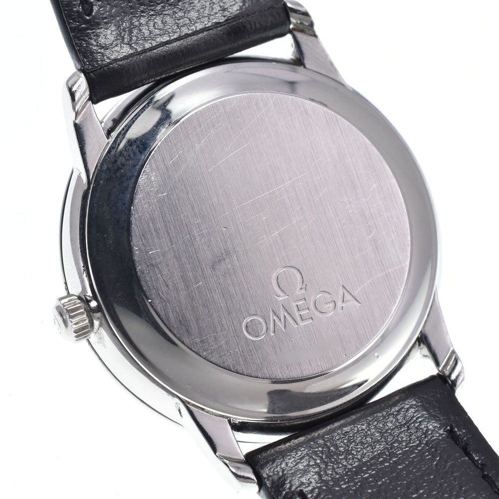 オメガ OMEGA 4800.31.01/168.1050 デビル プレステージ Cal.1120 デイト シルバー 自動巻き メンズ 良品 腕時計 O#148822