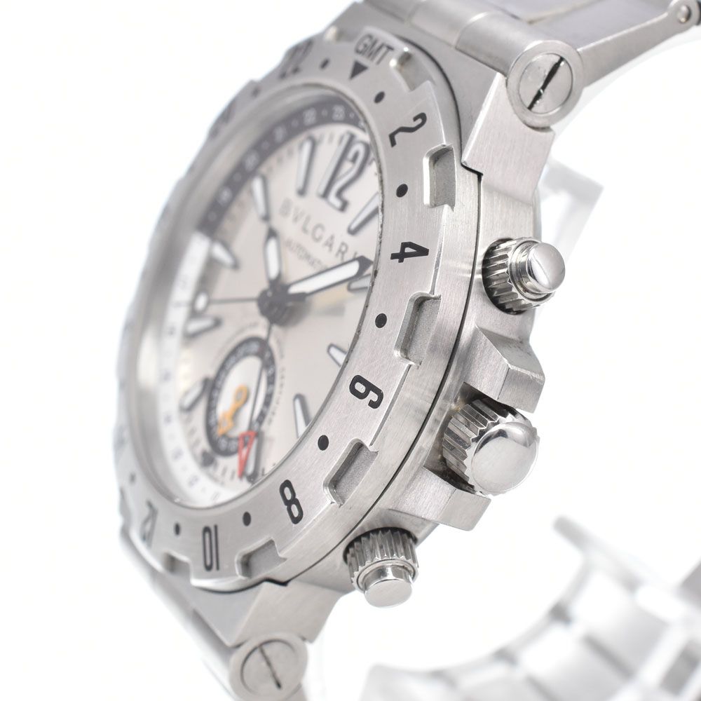 ブルガリ BVLGARI GMT40S ディアゴノ プロフェッショナル GMT シルバー