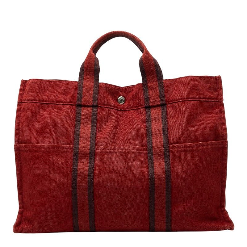 エルメス フールトゥトートMM トートバッグ ハンドバッグ レッド