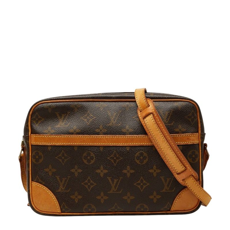 ルイ ヴィトン モノグラム トロカデロ27 斜め掛け ショルダーバッグ M51274 ブラウン PVC レザー レディース LOUIS VUITTON【1-0276538】