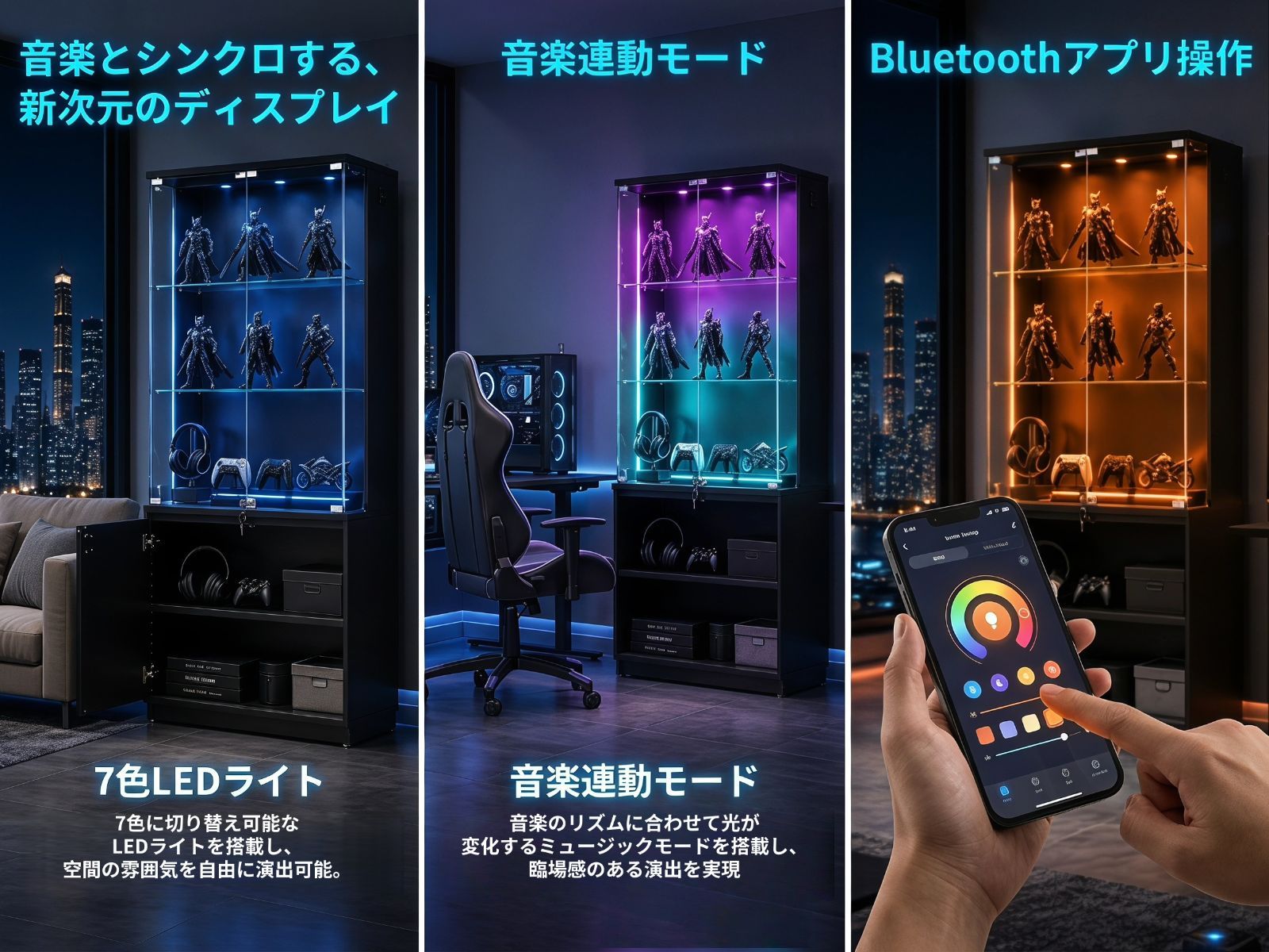 人気NO.1】 コレクションケース ガラスキャビネット ディスプレイ