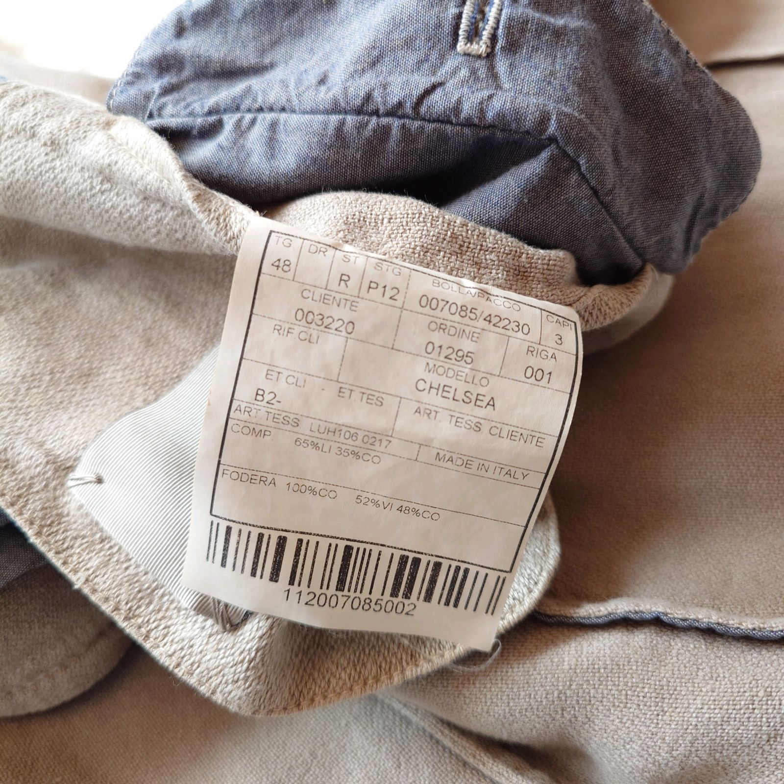 美品】BOGLIOLI ボリオリ CHELSEA チェルシー リネンコットン サファリ
