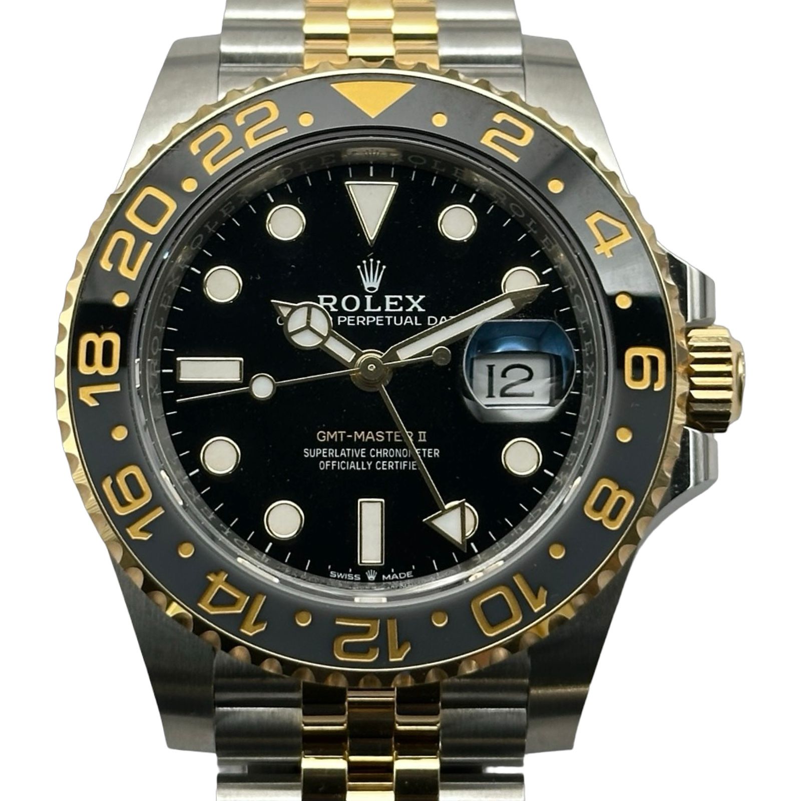 ロレックス ROLEX GMTマスター2 126713GRNR ブラック ステンレススチール/ゴールド 自動巻き メンズ 腕時計