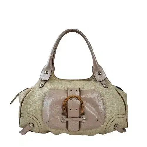 正規品 FERRAGAMO フェラガモ ラタン ガンチーニ バックル ファブリック ショルダーバッグ