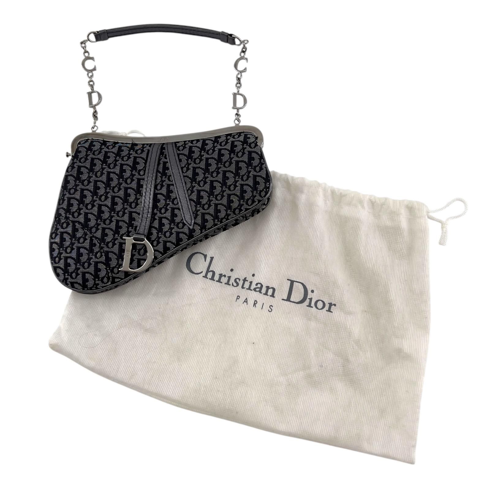 美品 Christian Dior クリスチャンディオール トロッター サドルバッグ