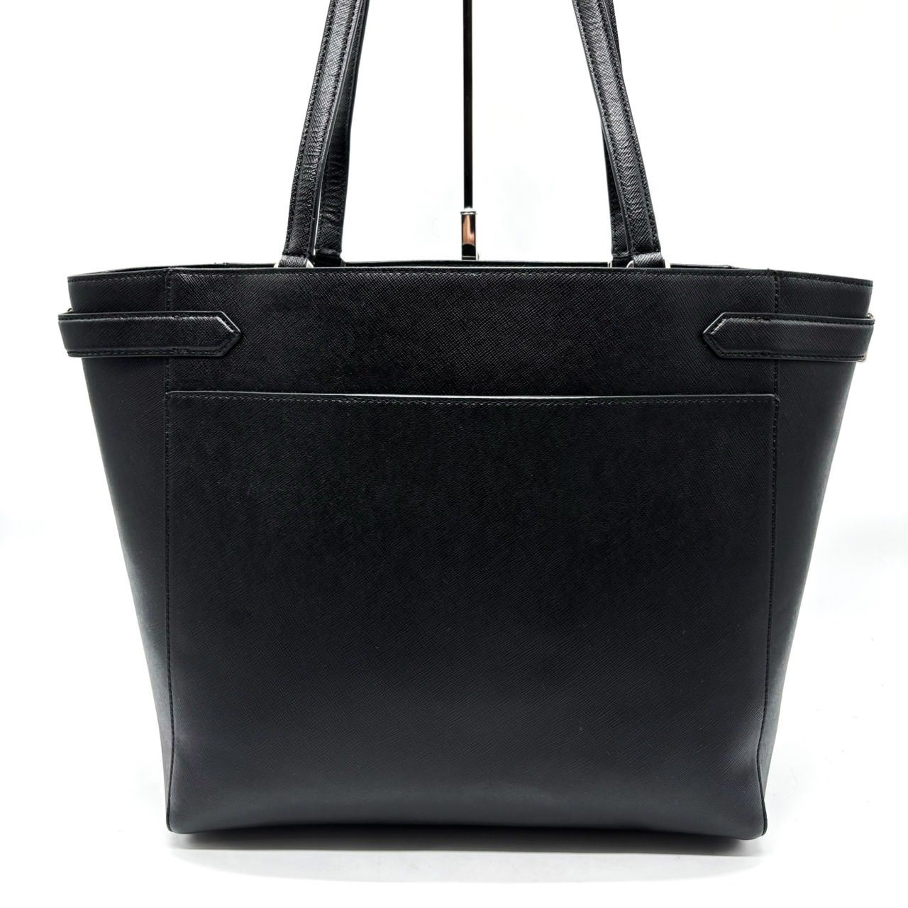 【バボちゃん】　ケイトスペード トート バッグブラック 黒 レザー大容量 良品】kate spade ケイトスペード トートバッグ ハンド サフィアーノ