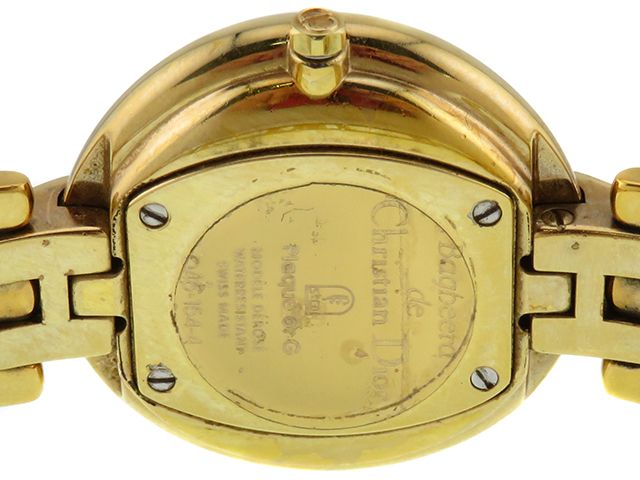 Dior ディオール 腕時計 バギラ D46-154-4 ゴールドメッキ ブラック