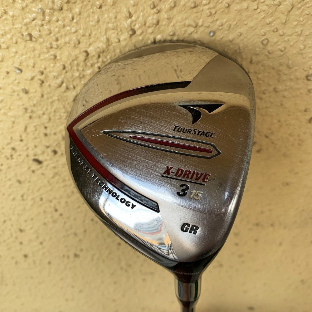 TOURSTAGE X-DRIVE GR　ドライバーと3W,5W　３本セット BRIDGESTONE TOURSTAGE X-DRIVE GR FW 3w ドライバー Loft 15度 ツアー