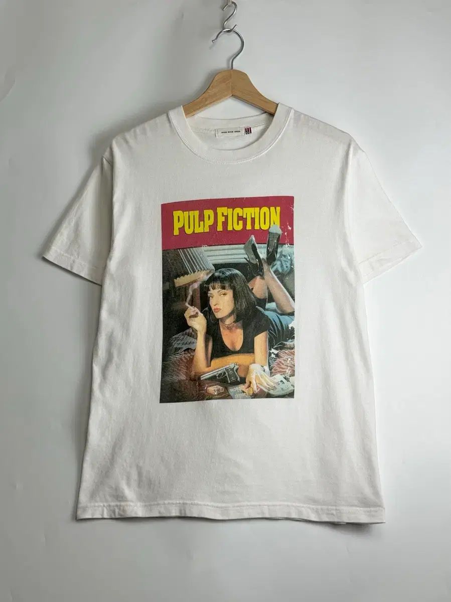レディース ビームス X グッドラックスピード パール・フィクション ヴィンテージ ムービー 半袖 Tシャツ F