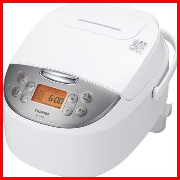 【特価商品】RC-10MSL(W) 5.5合 ホワイト 一人暮らし 炊飯器 本かまどコース つゆ防止 TOSHIBA(東芝) 着脱丸洗い内蓋＆蒸気口 12,733円
