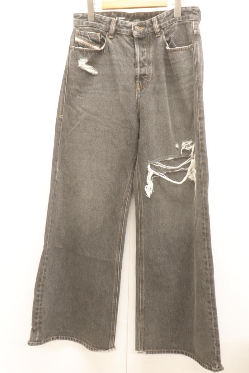 【中古】 DIESEL メンズデニムパンツ 30 Relaxed Jeans ローウエスト 1996 D-Sire DIESEL 30 黒 ブラック デニム