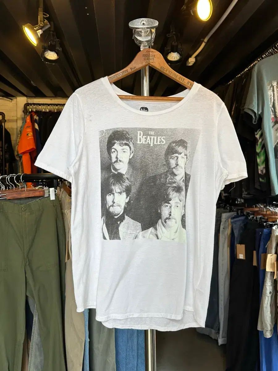 95 ビートルズ ロックバンド プリンティング Tシャツ
