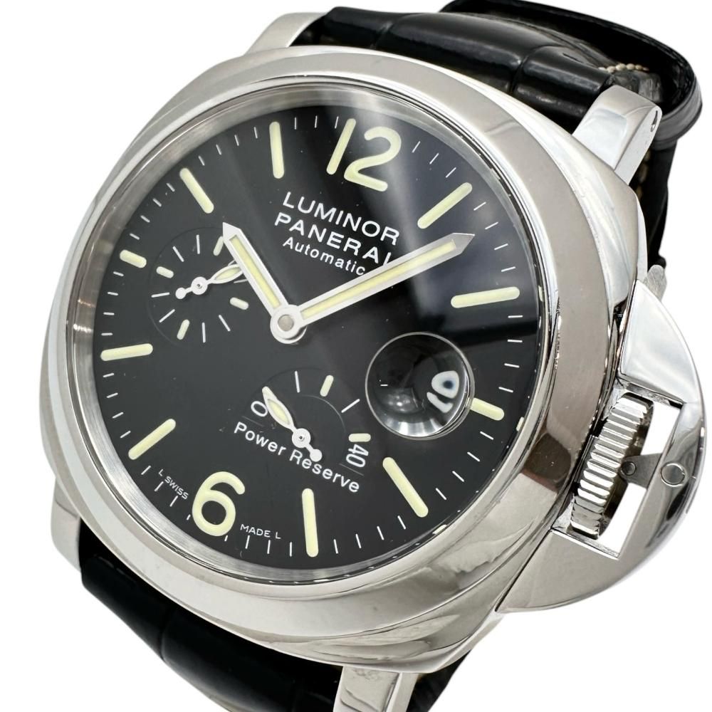 【PANERAI/パネライ】PAM00090 腕時計 ステンレススチール/レザー 自動巻き/オートマ N番（2011年） ブラック文字盤/黒革 メンズ 【中古】【真子質店】【BL】