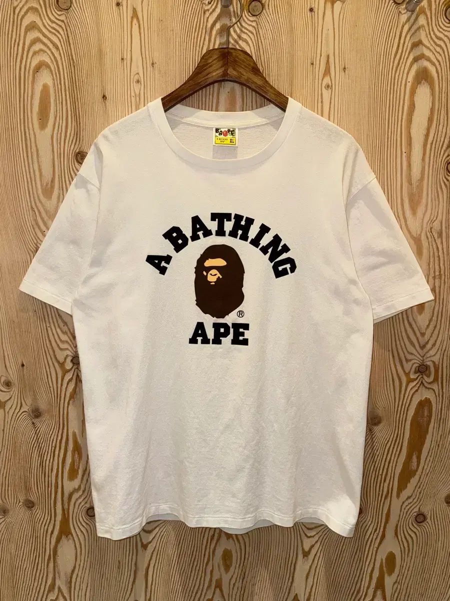 A BATHING APE カレッジ サル ヘッド 半袖