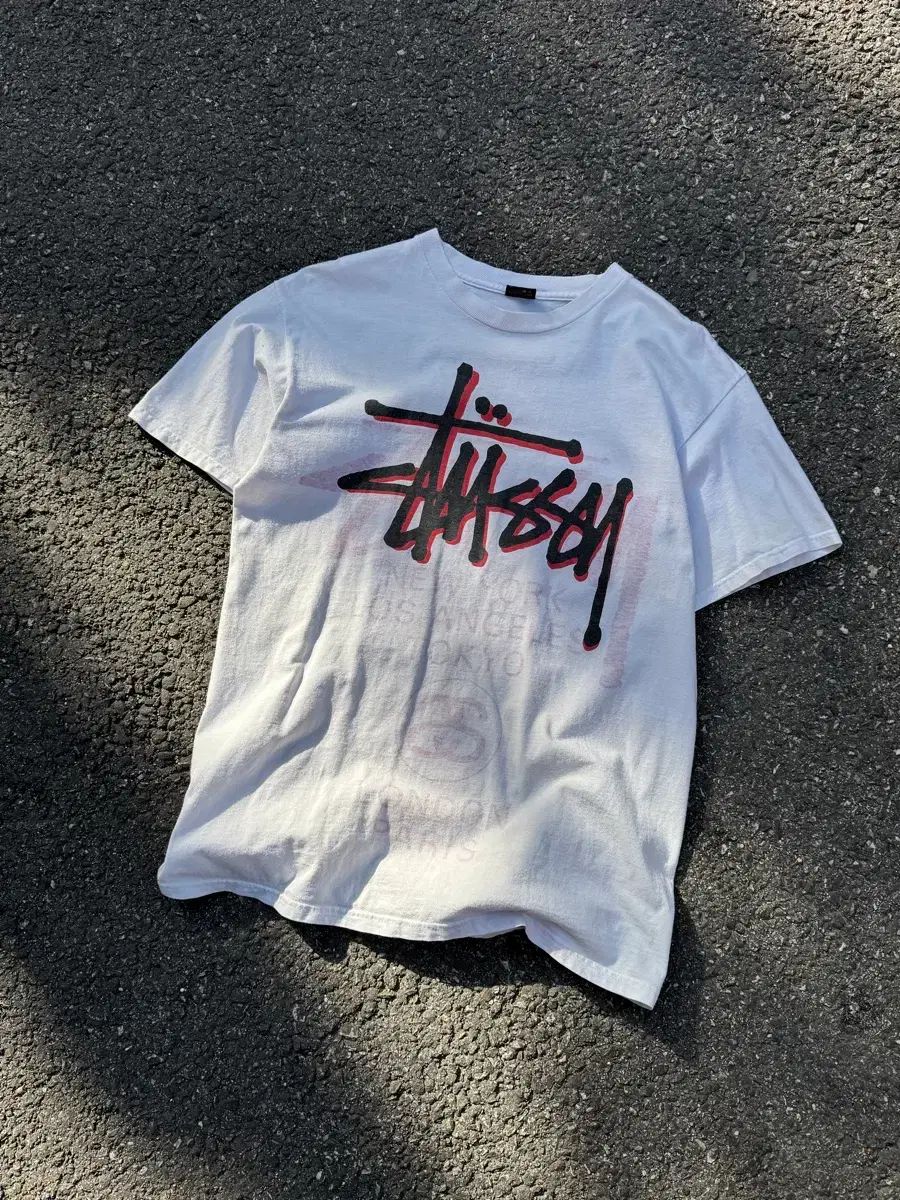 STUSSY WORLD TOUR リバーシブル プリンティング 半袖Tシャツ