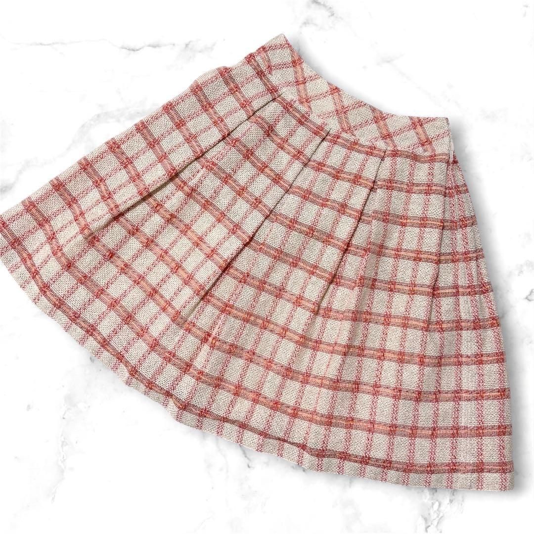 美品 ルネ RENE セットアップ スカーフ ジャケット ツイード Mサイズ