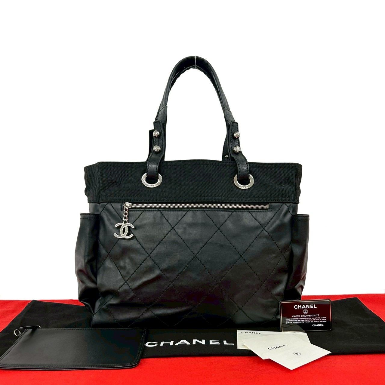 極 美品 保存袋付き カード シール有 11番台 CHANEL シャネル パリ 
