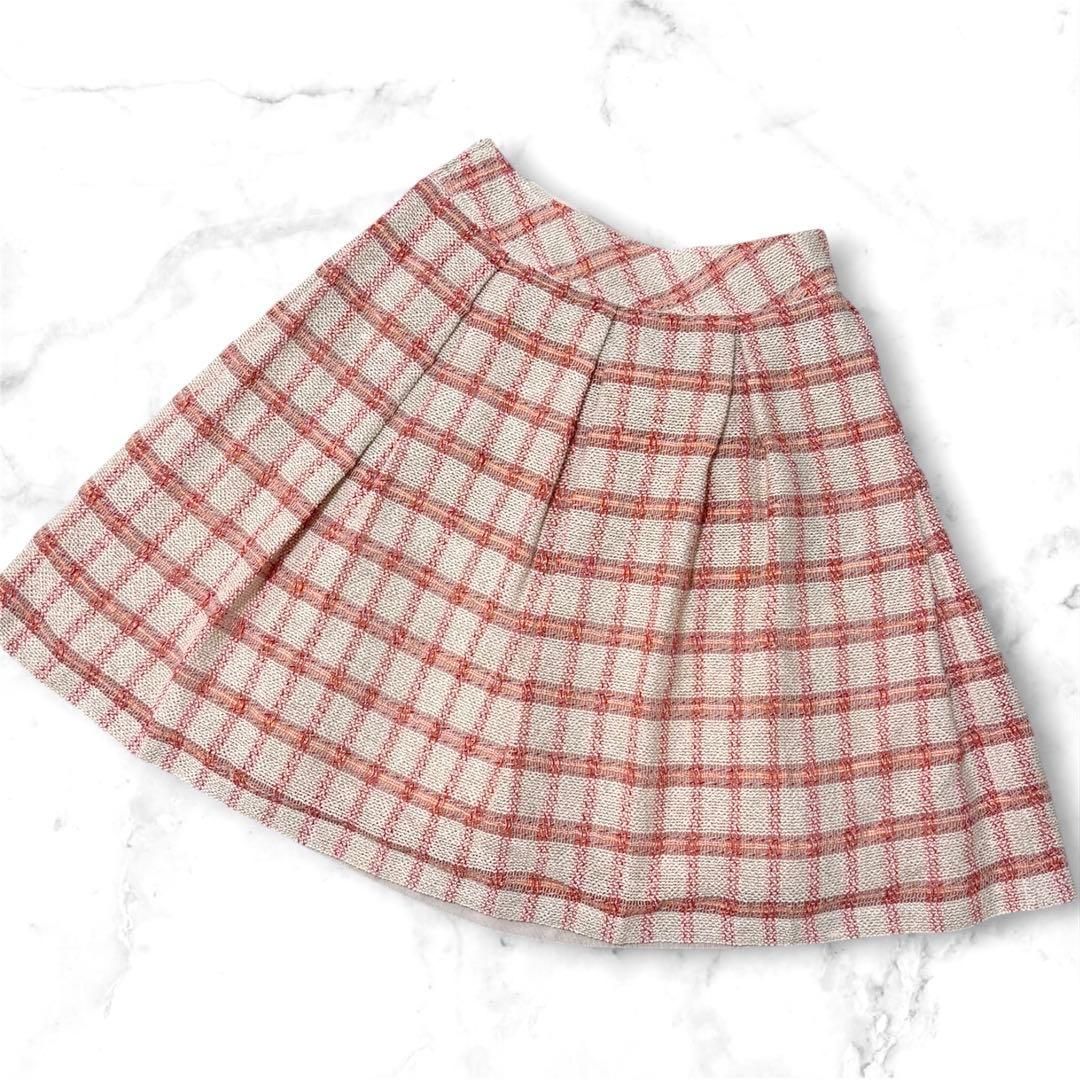 美品 ルネ RENE セットアップ スカーフ ジャケット ツイード Mサイズ