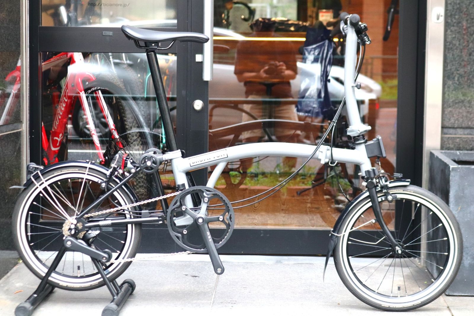 ブロンプトン BROMPTON P LINE URBAN LOW S4L ストームグレー 2022モデル 16インチ 折り畳み ミニベロ フォールディングバイク 【東京南麻布店】