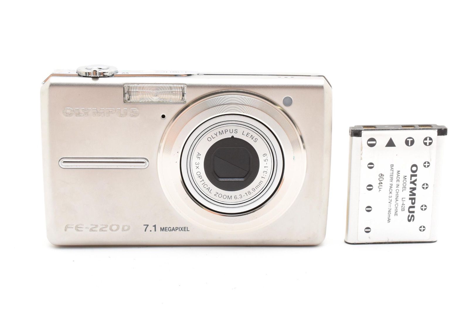 OLYMPUS オリンパス　デジタルカメラ　FE-220 y-33 美品】 オリンパス OLYMPUS FE-220D コンパクトデジタルカメラ - メルカリ