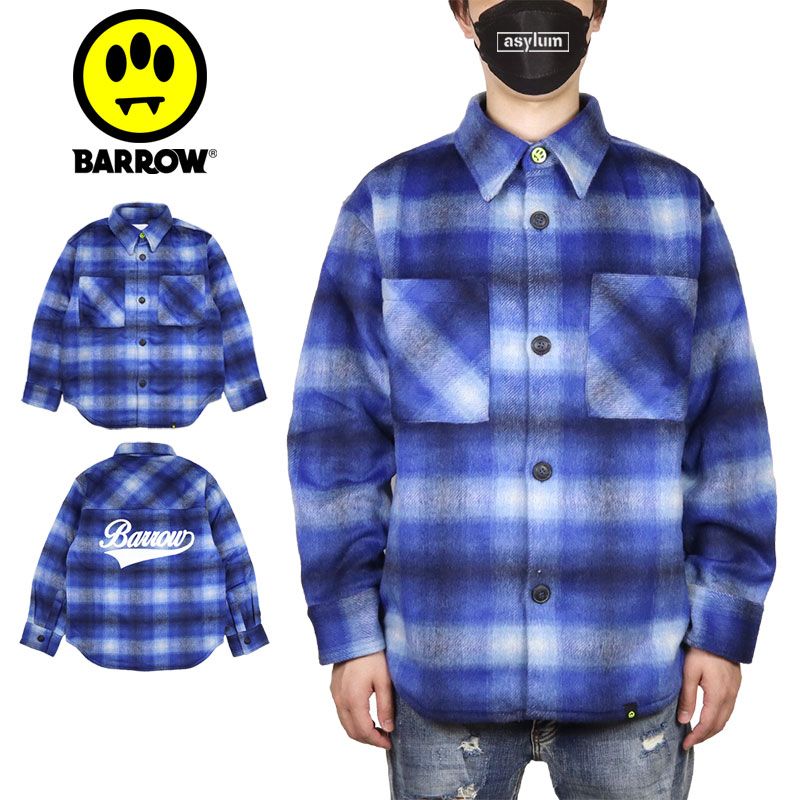 バロー ジャケット BARROW シャツジャケット ネルシャツ チェックシャツ メンズ レディース ブランド 大きいサイズ おしゃれ おすすめ 人気 barrow057 ブルー M L 22,193円