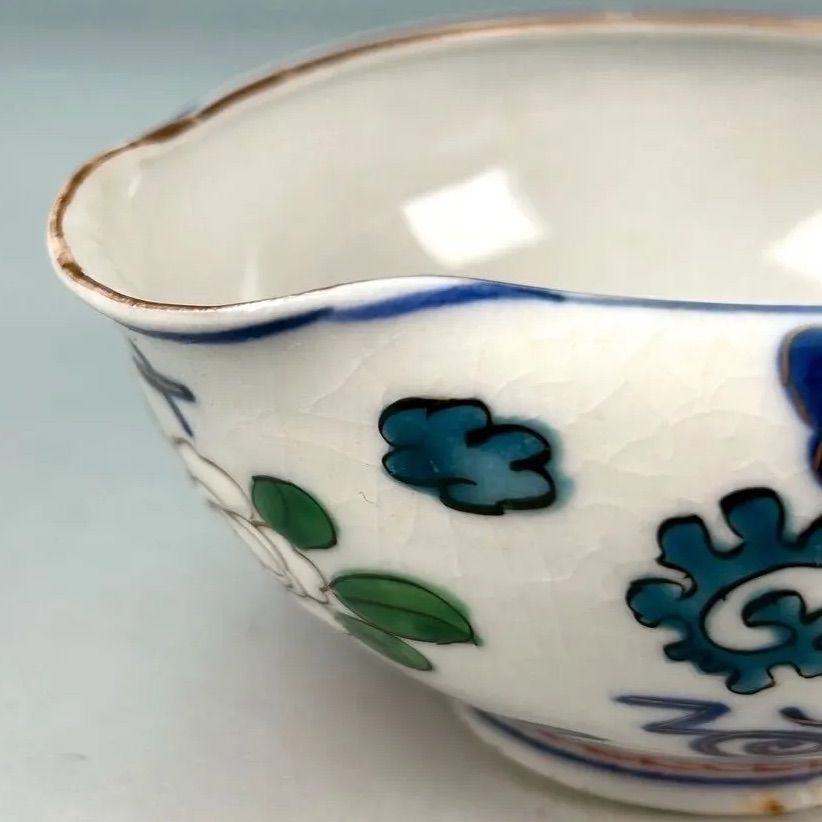 幽玄】中国古玩 珍玩 彩色壽花文 煎茶道具 7点纏めて 急須 水注 煎茶椀
