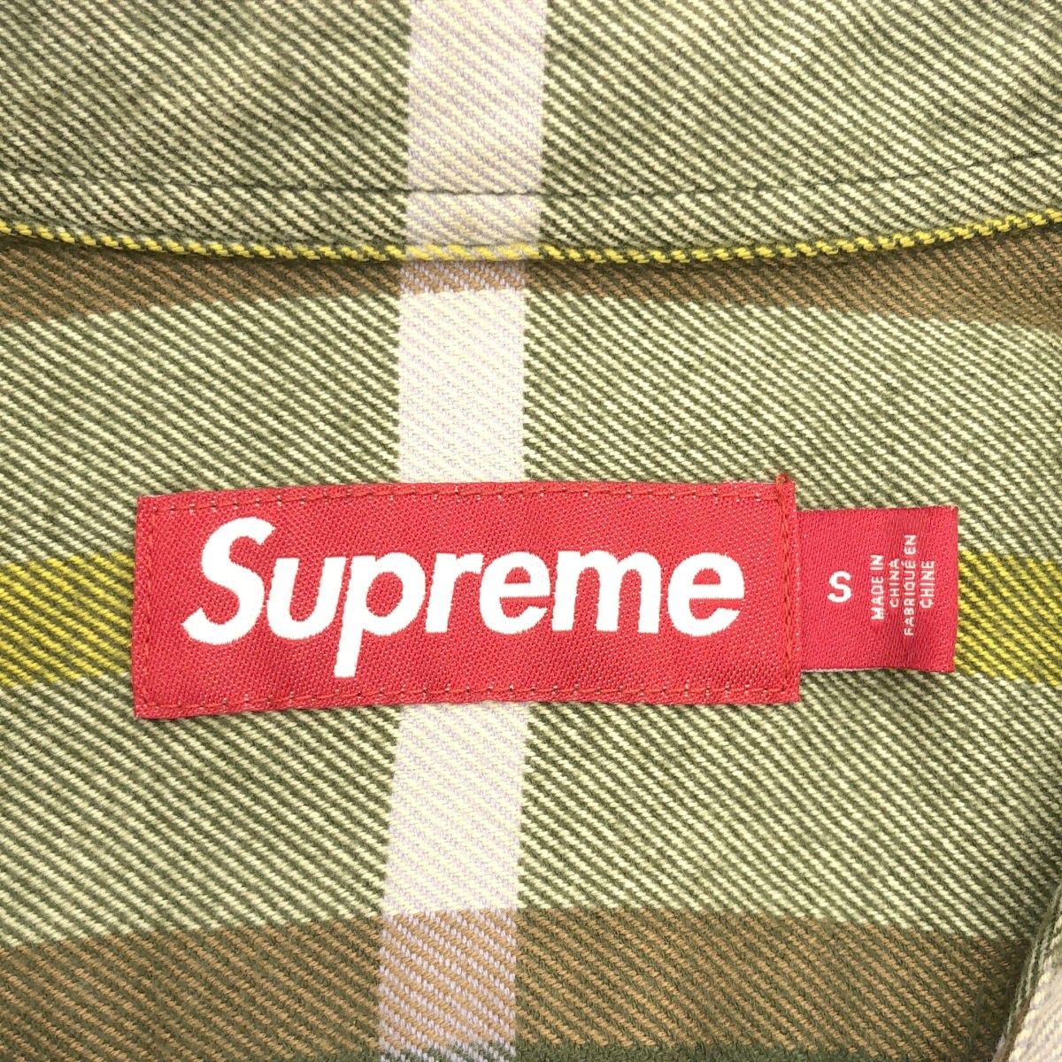 Supreme シュプリーム 23AW Plaid Flannel Shirt フランネルチェックボタンダウンシャツ  グリーン系 S Supreme シュプリーム 23AW Plaid Flannel Shirt フランネルチェック