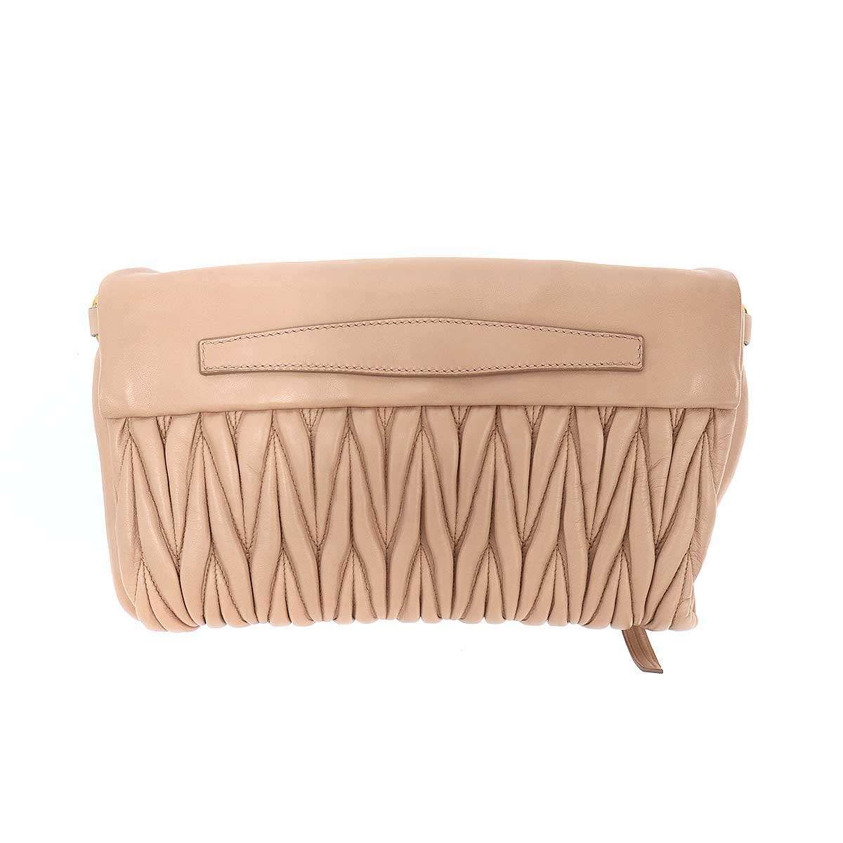 miu miu ミュウミュウ マテラッセ ショルダークラッチバッグ RP0363 