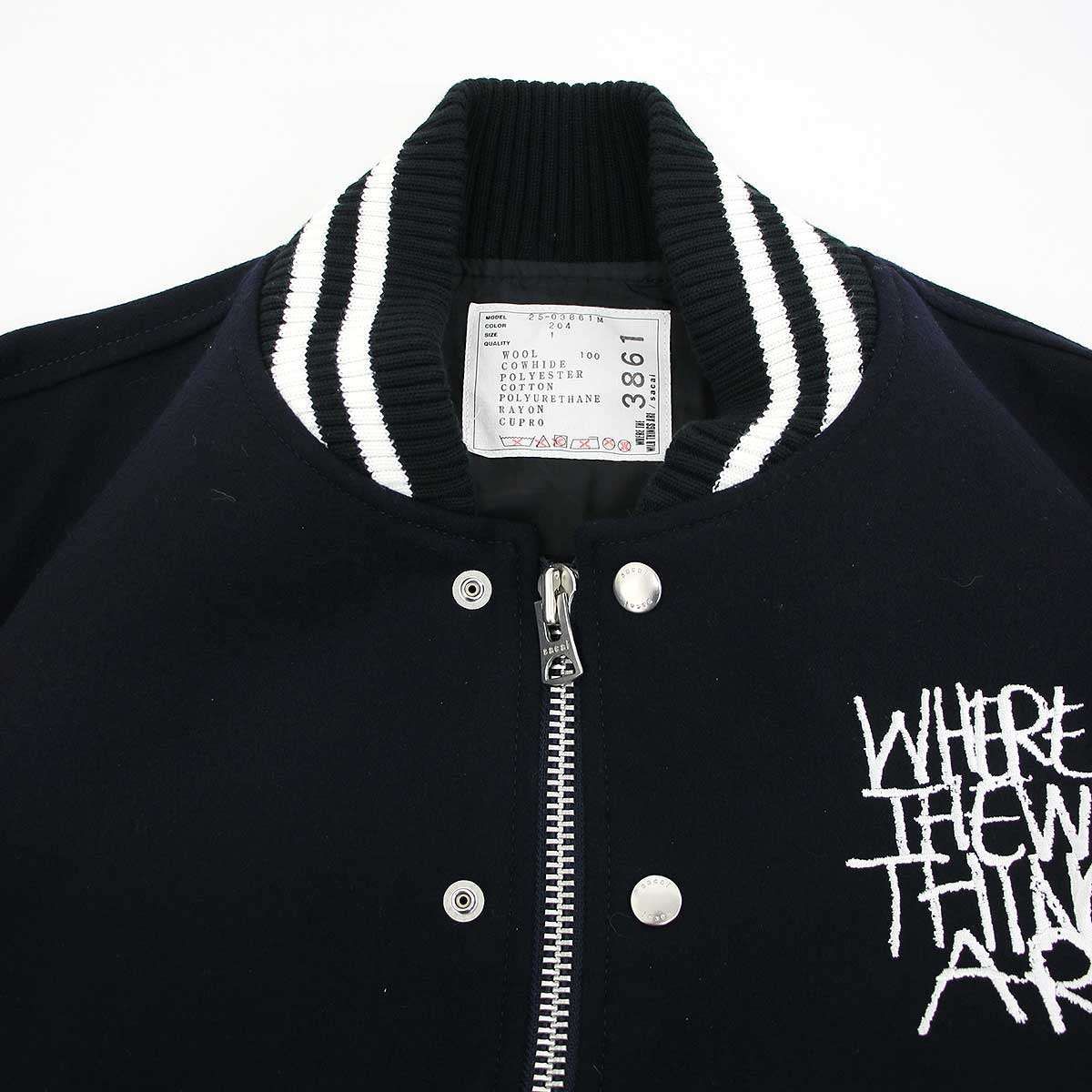 sacai サカイ 25AW WHERE THE WILD THINGS ARE Blouson スタジャン 25