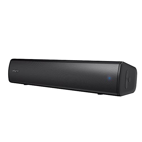R★クリエイティブ・メディア Creative Stage Air V2 幅41cm AUX/BT/USB オーディオ 最大20W 重低音パッシブ ラジエーター 約6時間連続再生バッテリー搭載 PC/Mac/スマホ対応 サウンドバー SP-S 1f700ac2
