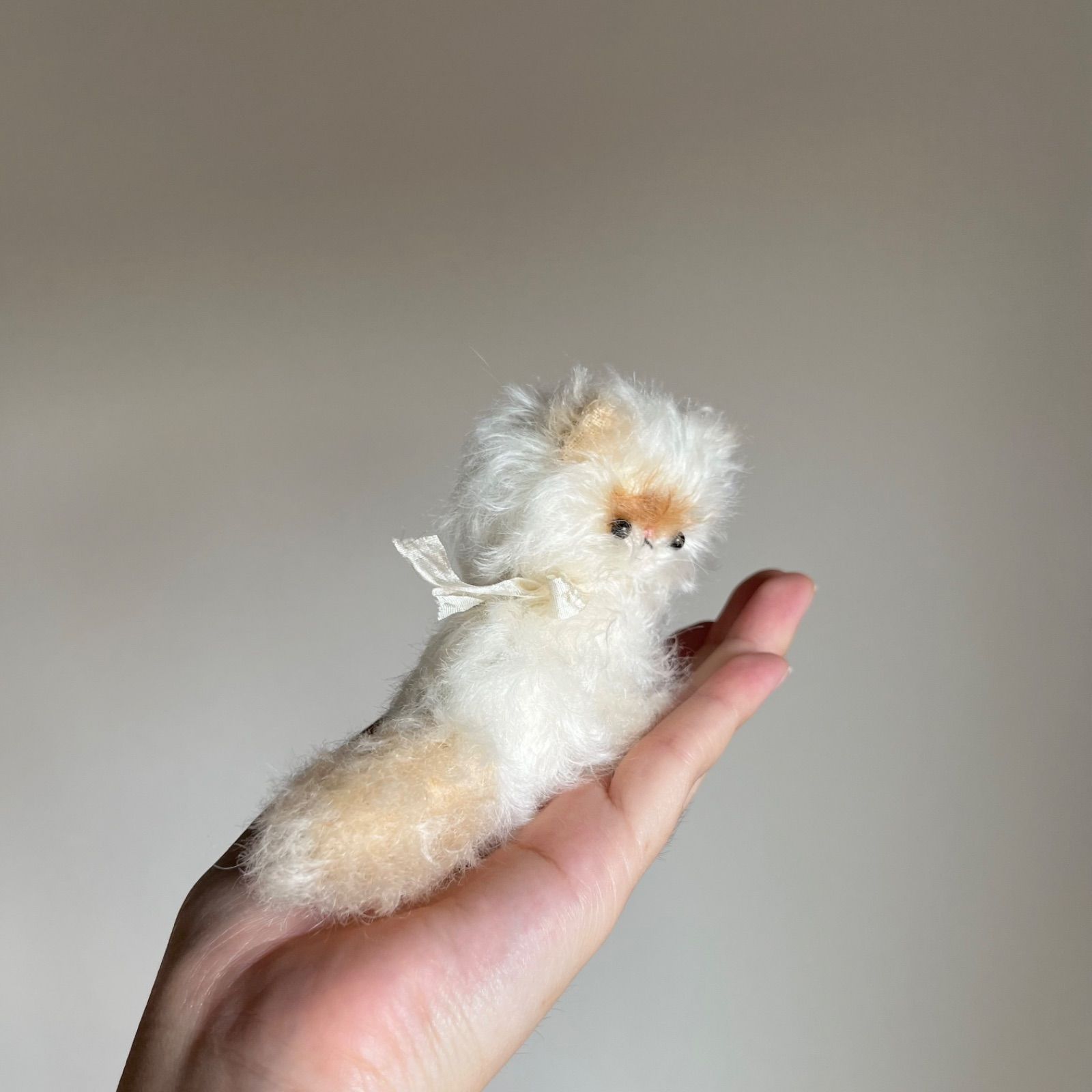 とけそうな、ねこ ( プリン色の子 ) Cora 猫 ぬいぐるみ 作家