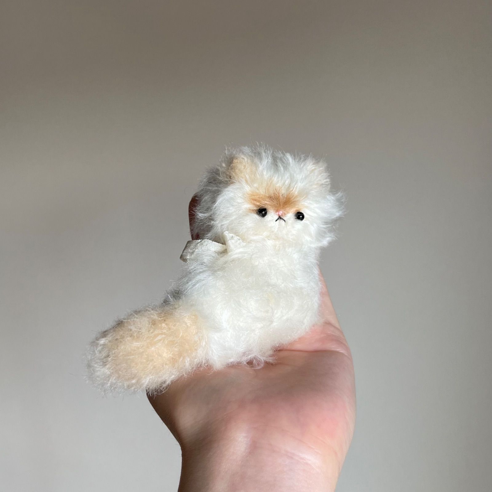 とけそうな、ねこ ( プリン色の子 ) Cora 猫 ぬいぐるみ 作家