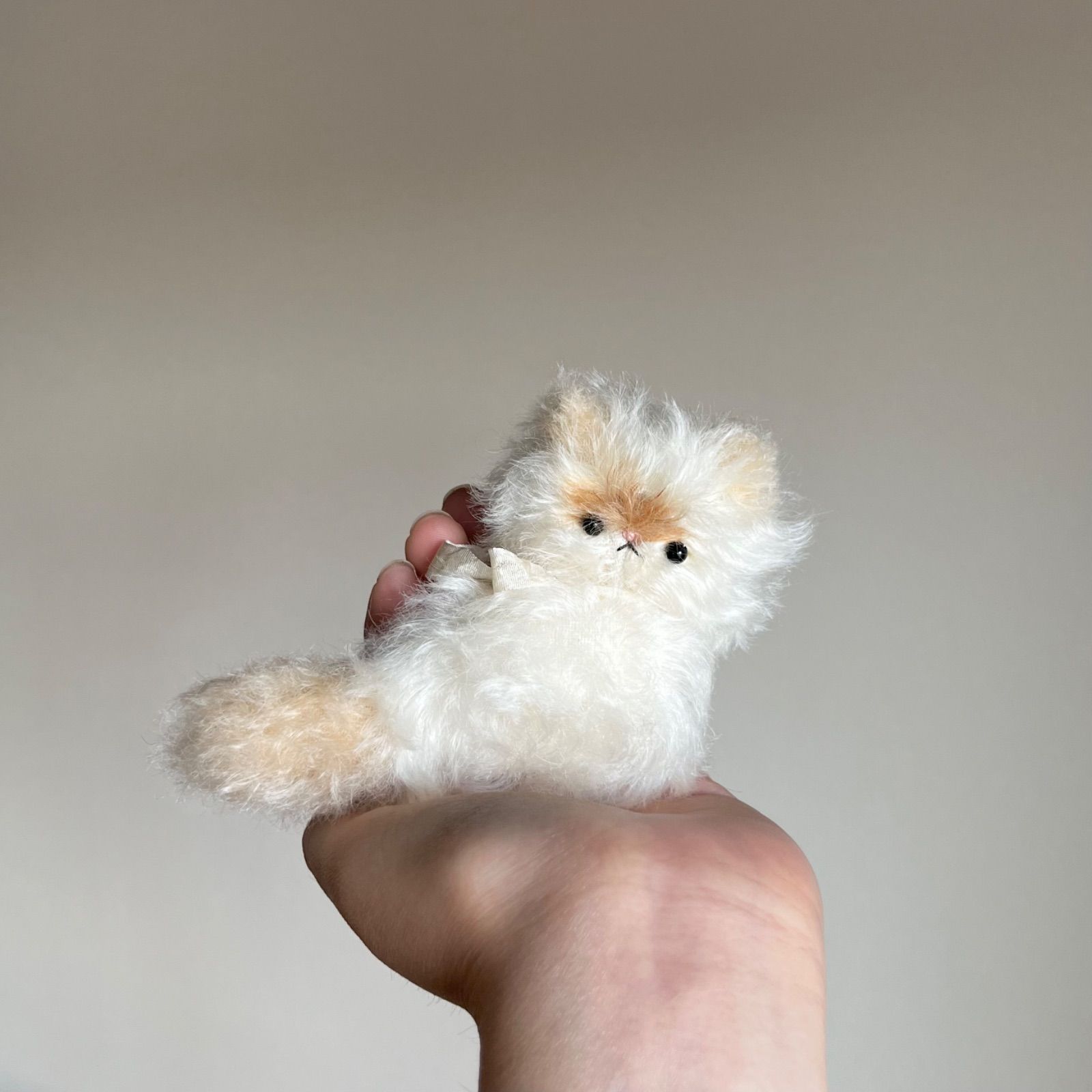 とけそうな、ねこ ( プリン色の子 ) Cora 猫 ぬいぐるみ 作家