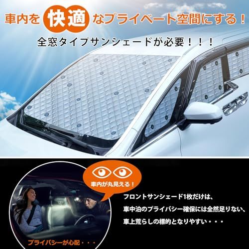 Cartist セレナ C28専用 サンシェード フルセット SERENA 6代目 2022年?現行 遮光シェード 6層構造 メッシュサンシェード マルチサンシェード 車種専用 車中泊 プライバシー保護 日除け 暑さ対策 UVカット 仮眠 取 ecc34fdb｜詳細画像